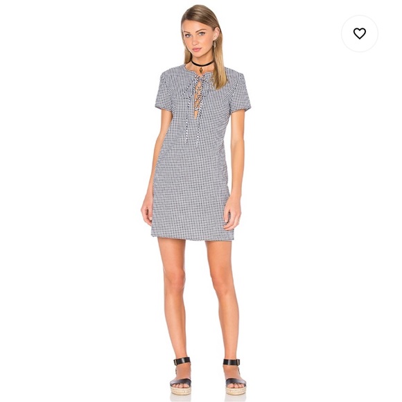 WAYF Gingham Dress - Picture 1 of 4